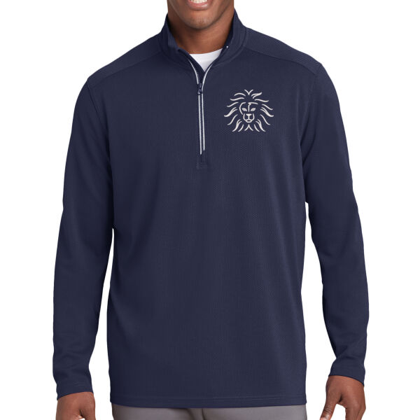 Sport-Tek® Sport-Wick® Textured 1/4-Zip Pullover - Embroidered Logo Thumbnail