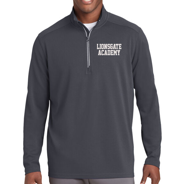 Sport-Tek® Sport-Wick® Textured 1/4-Zip Pullover - Embroidered Logo Thumbnail
