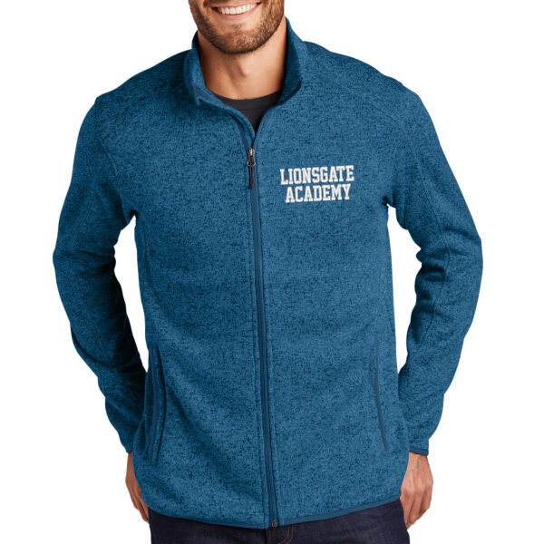 Port Authority® Sweater Fleece Jacket - Embroidered Logo Thumbnail