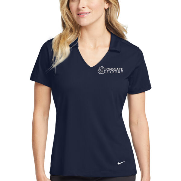 Nike Ladies Dri-Fit Vertical Mesh Polo  - Embroidered Logo Thumbnail