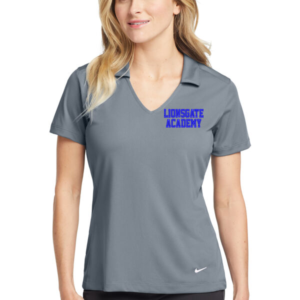 Nike Ladies Dri-Fit Vertical Mesh Polo  - Embroidered Logo Thumbnail