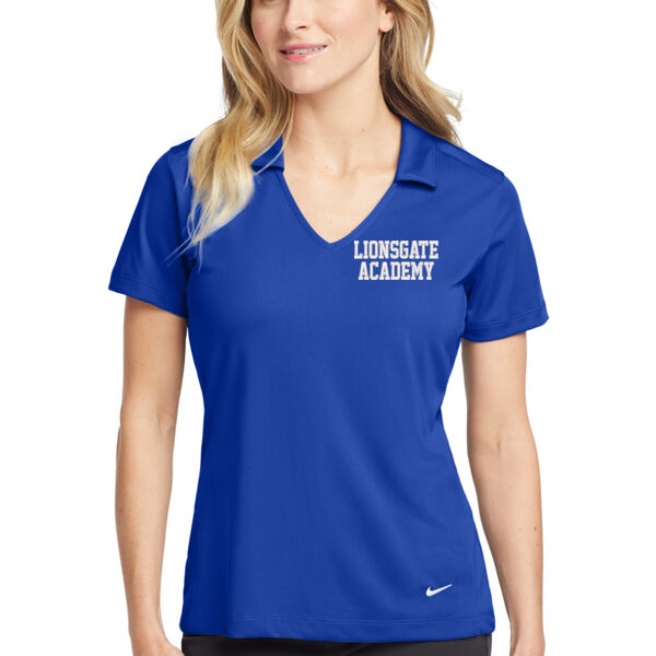 Nike Ladies Dri-Fit Vertical Mesh Polo  - Embroidered Logo Thumbnail