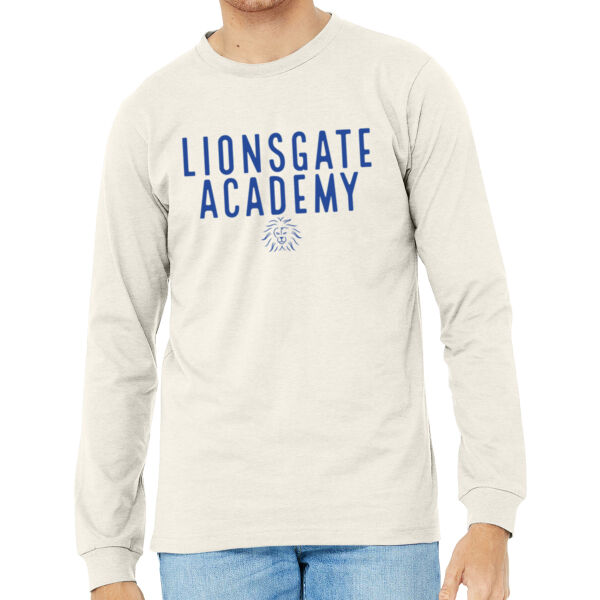 BELLA + CANVAS Unisex Heather CVC Long Sleeve Tee - Printed Logo Thumbnail