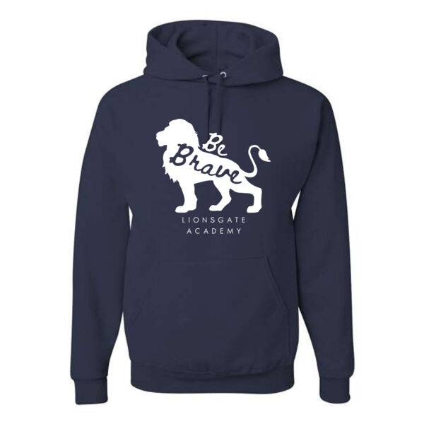 **CLOSEOUT ITEM** JERZEES - NuBlend® Hooded Sweatshirt - Printed Logo Thumbnail