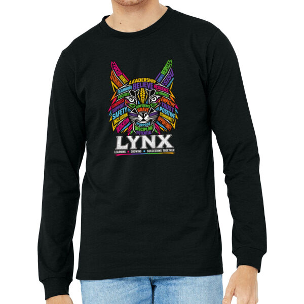 BELLA + CANVAS Unisex Heather CVC Long Sleeve Tee - Printed Logo Thumbnail
